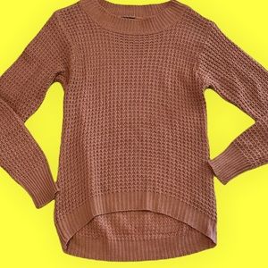 💗I LOVE CHELSEY PINK KNITTED PULLOVER SWEATER